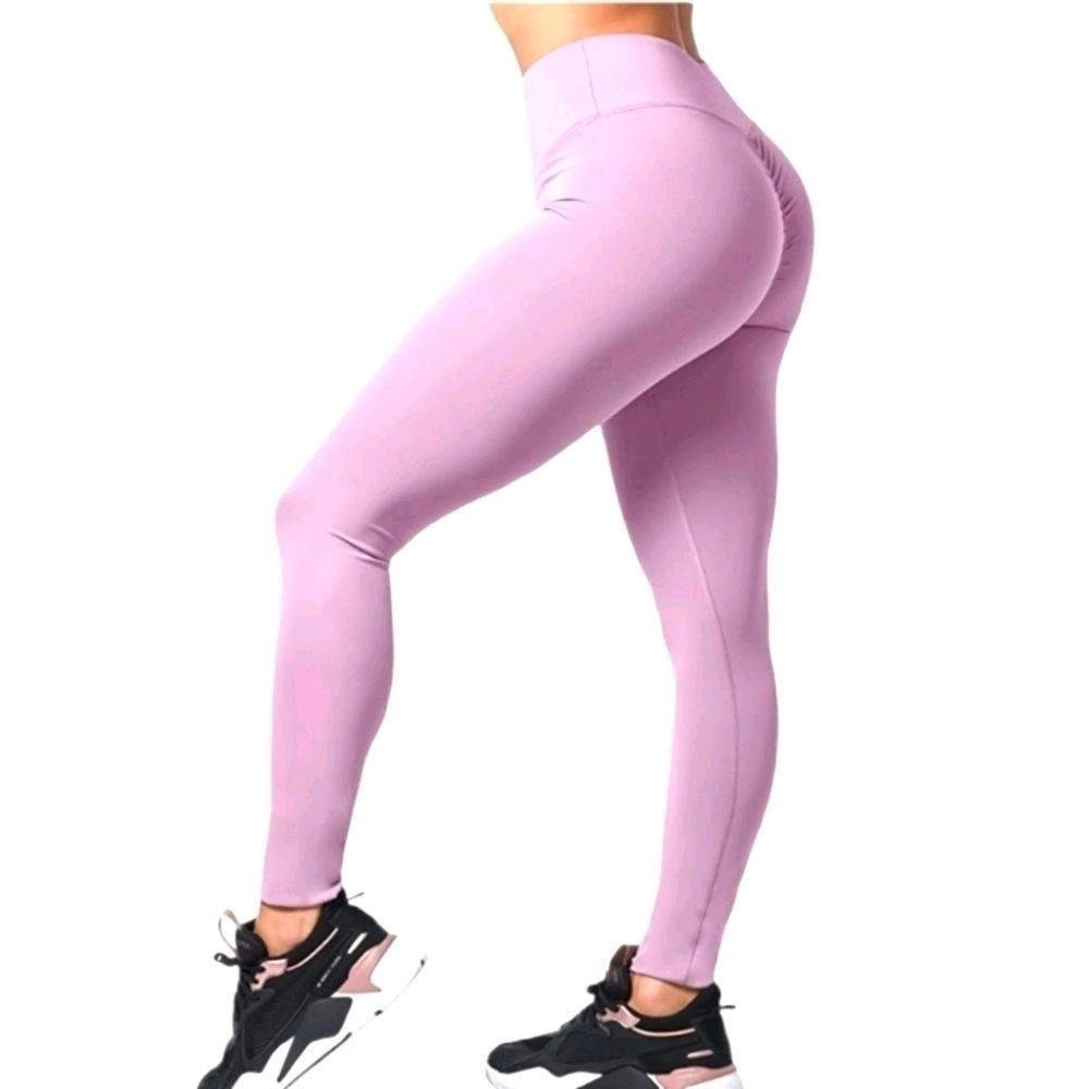 High Waisted Ruched Scrunch Rear Leggings